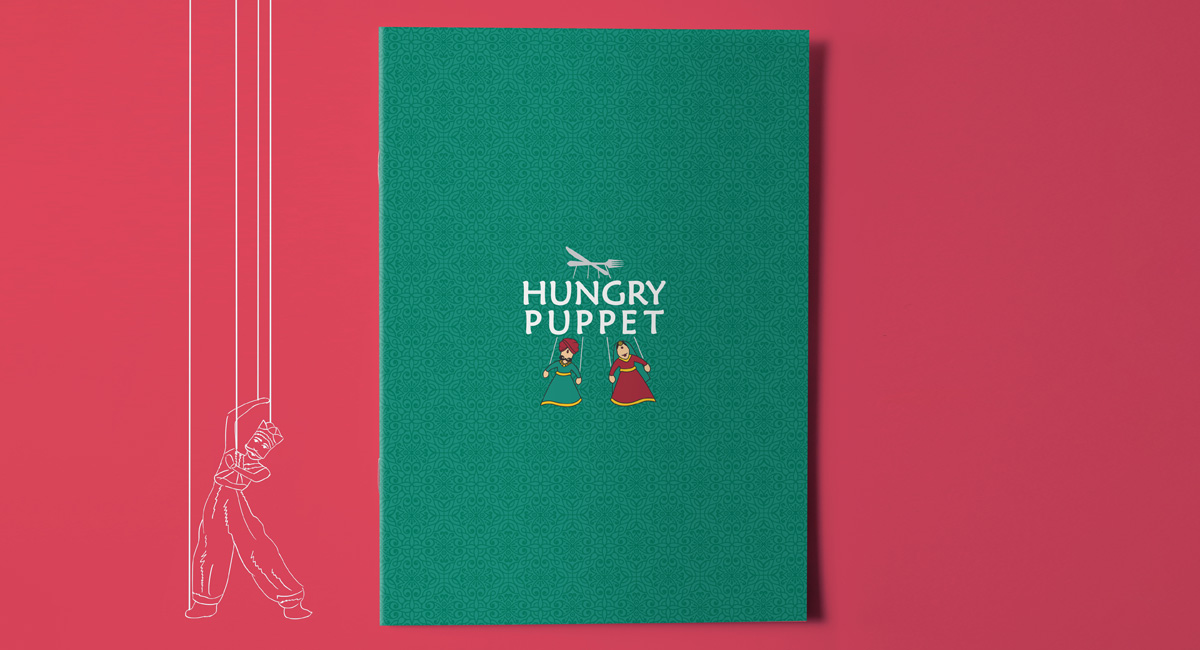 Hungry Puppet Menu Front View