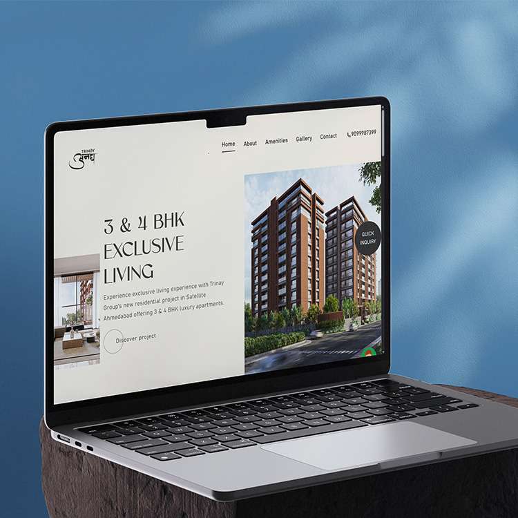 Trinay Anagh Website Mockup